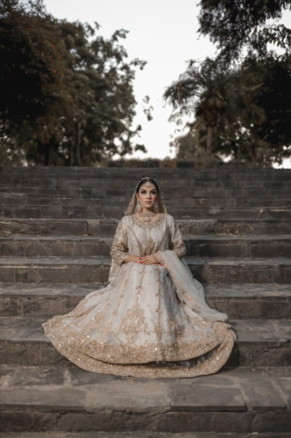 White nikkah bridal - Image 2